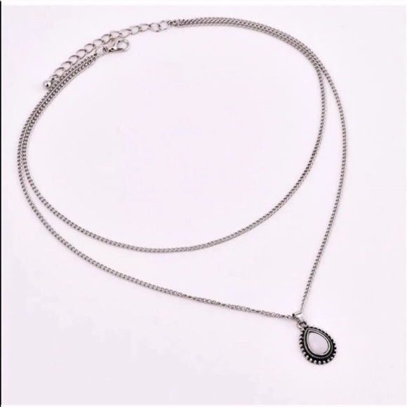 LAST ONE Boho dip pendant necklace (A2-4) - Picture 3 of 3